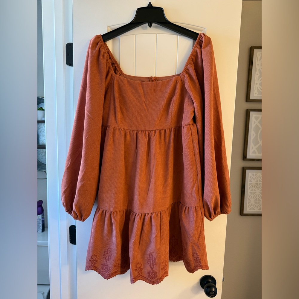 Rustyc orange dress